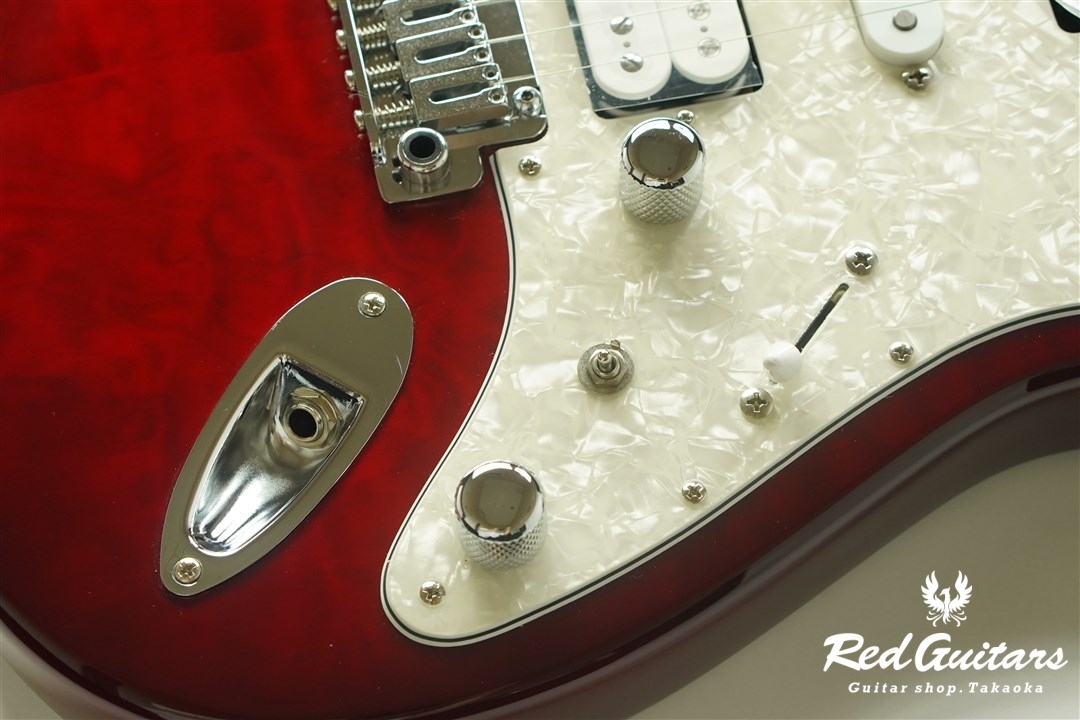 MD Guitars G7-Q - See-through Red | Red Guitars Online Store
